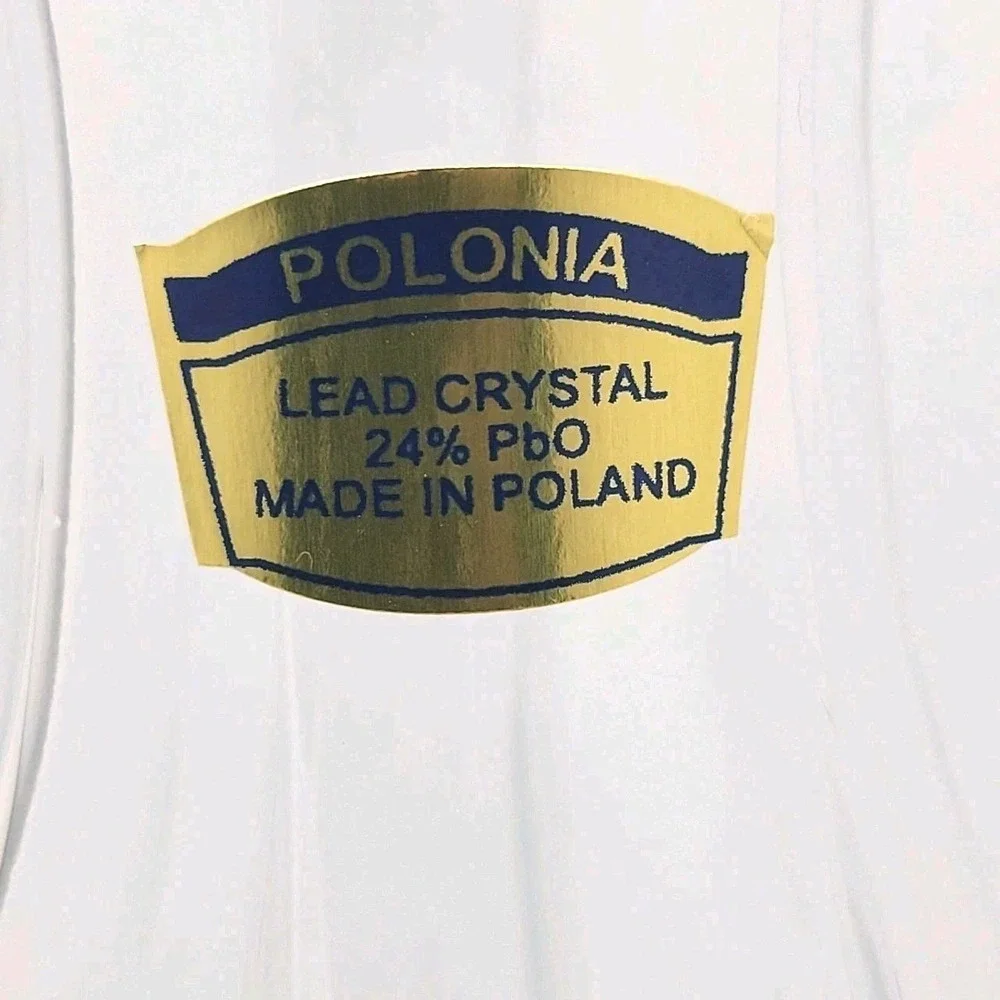 Polonia Lead Crystal Cut Glass‎ Vase 8
